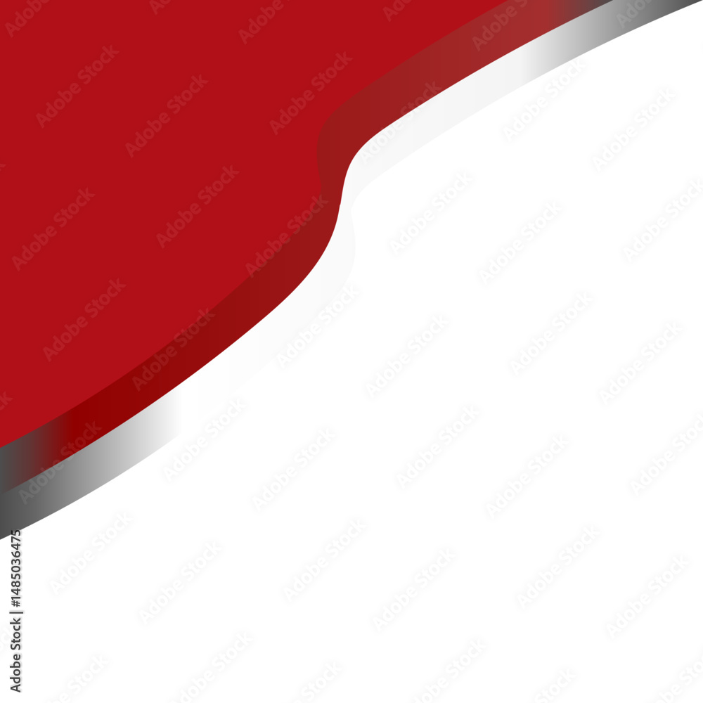 Obraz premium Indonesia Waving Flag Corner Border