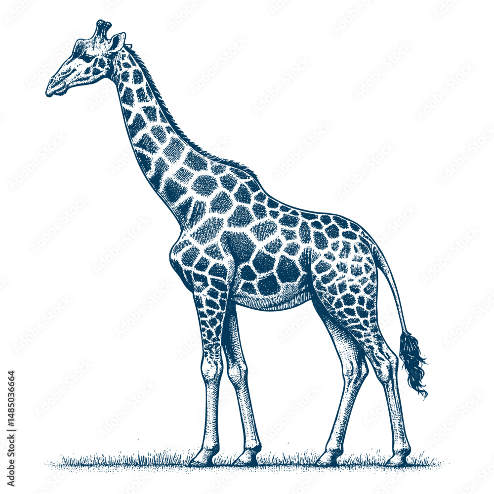 Naklejka premium giraffe vector
