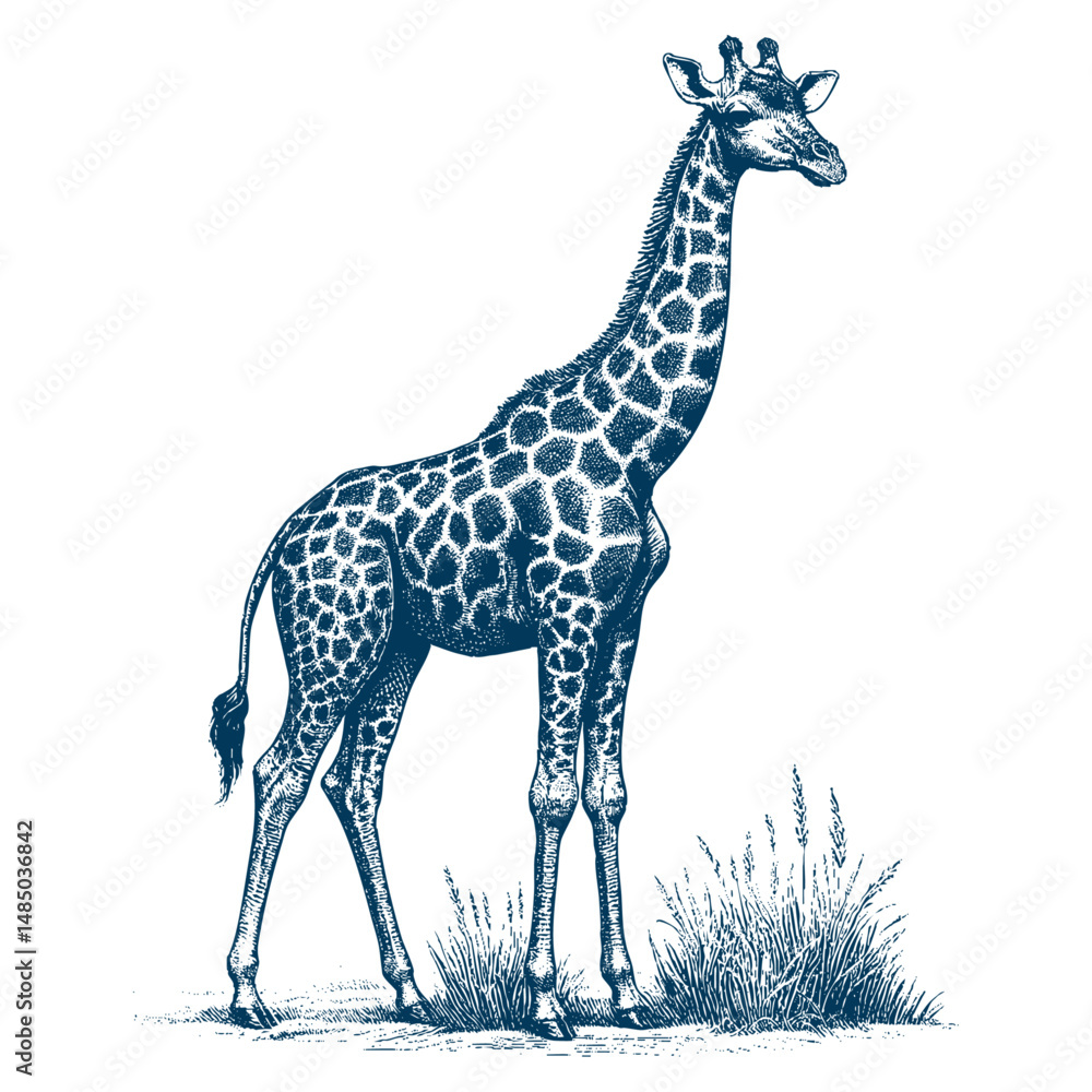 Naklejka premium giraffe vector