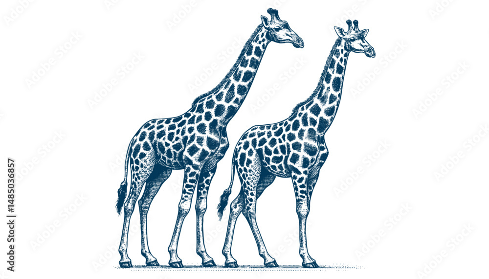 Obraz premium giraffe vector