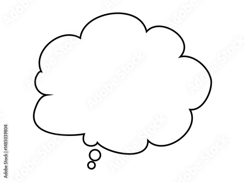 Hand-drawn speech bubble