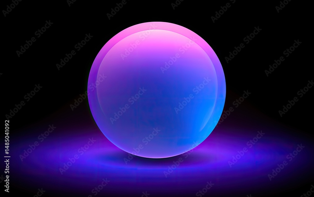 Obraz premium A glowing, vibrant sphere
