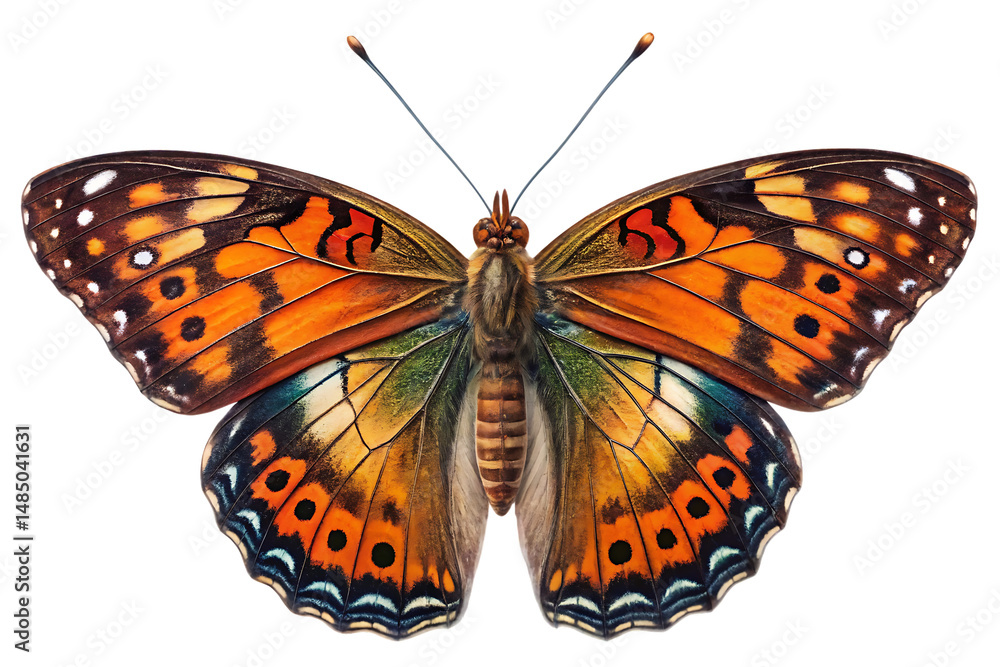 Obraz premium butterfly isolated on white, transparent background. PNG AI generated