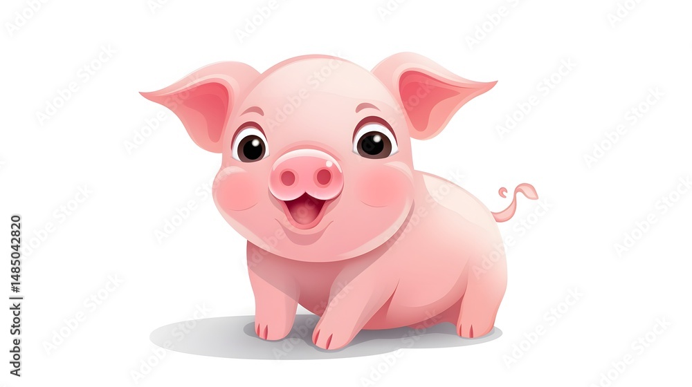 Professional Isolated Piggy Design Vector Illustration for Finance Concepts Professional Isolated Piggy Design Vector Illustration for Finance Concepts