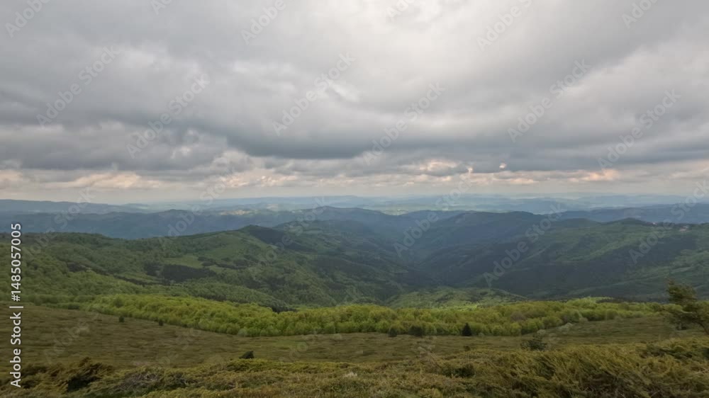 Mountain landscape with clouds time lapse Mountain landscape with clouds time lapse