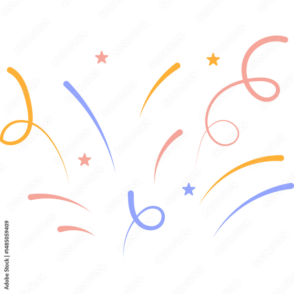 Obraz premium Confetti Celebration Icon