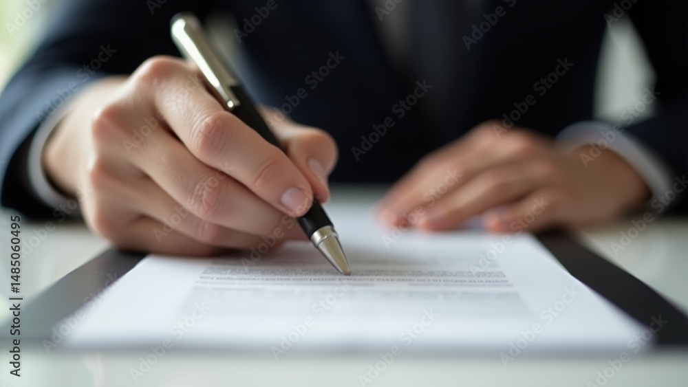 Professional signing document business agreement contract execution Professional signing document business agreement contract execution