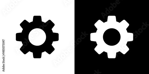 Settings icon vector design template elegant style