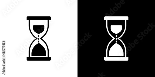 Hourglass icon vector design template elegant style