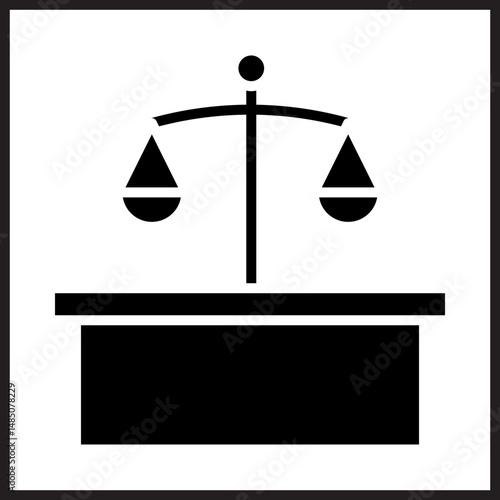 Courtroom icon Design