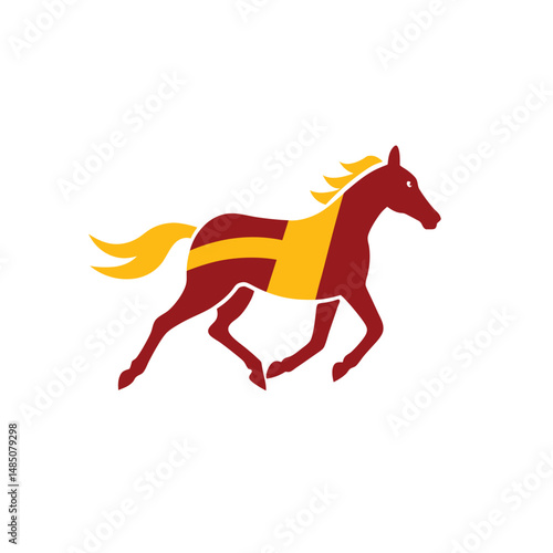 Preakness Stakes Horse Racing vector, icon. The Preakness Stakes is traditionally held on the third Saturday in May.