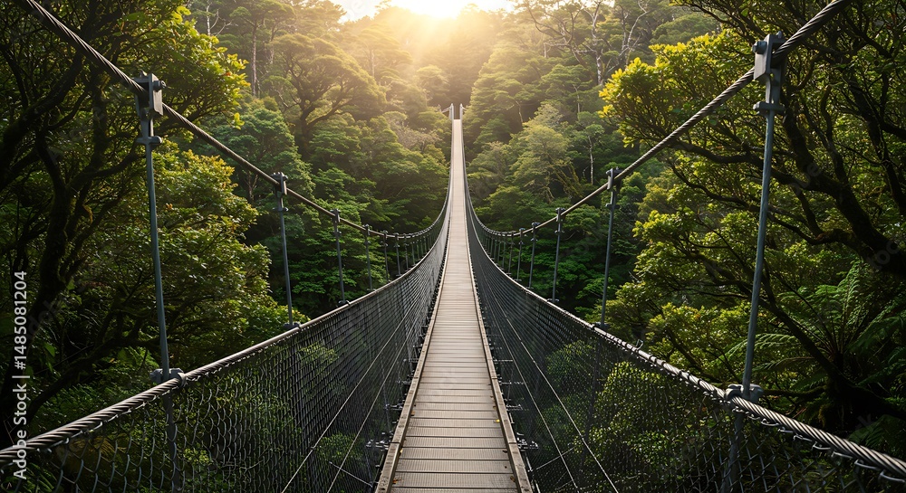 Fototapeta premium Golden Hour Canopy Walk
