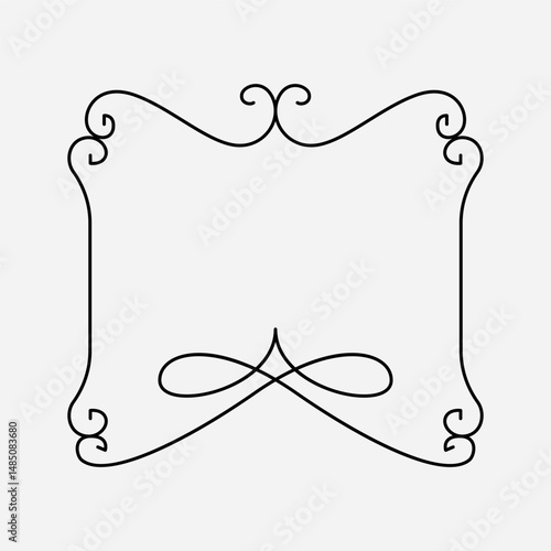Decorative Frame featuring Leaf Elements for various artistic purposes and designs