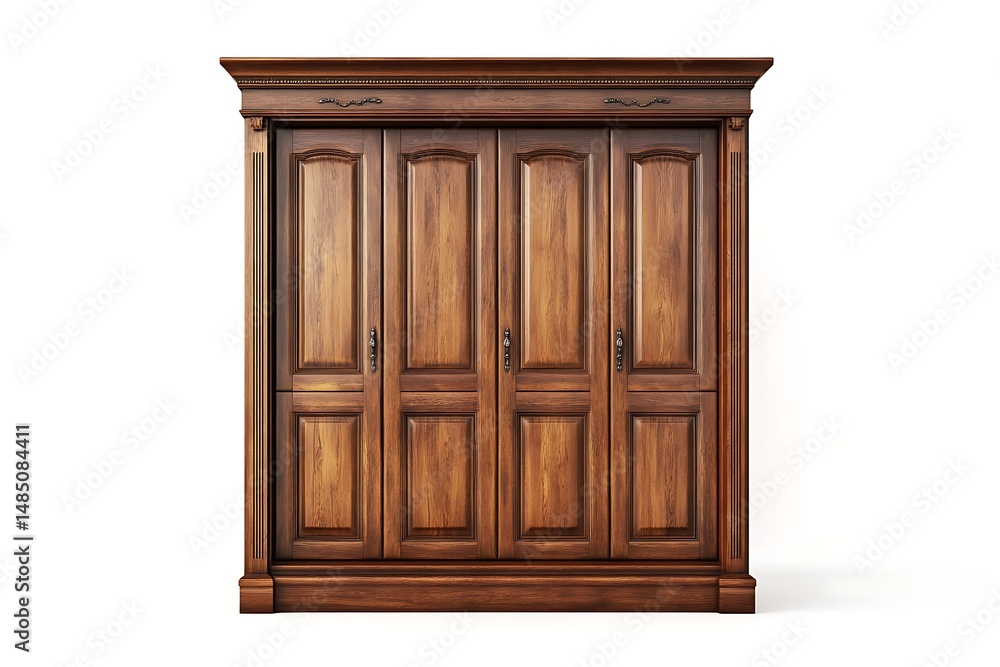 3D Customizable Wooden Wardrobe with Interchangeable Door Panels 3D Customizable Wooden Wardrobe with Interchangeable Door Panels