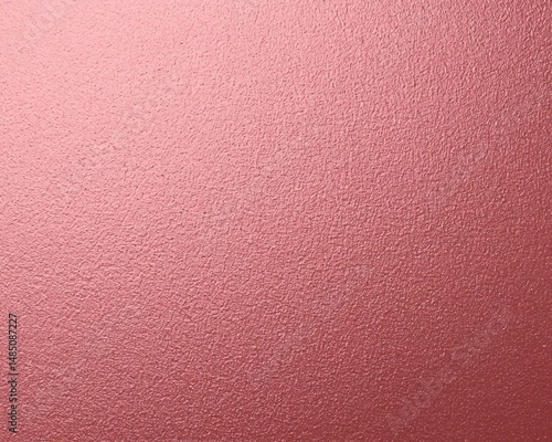 Abstract monochrome background with a glossy rough surface made of pink-gold foil and pink aluminum metal.