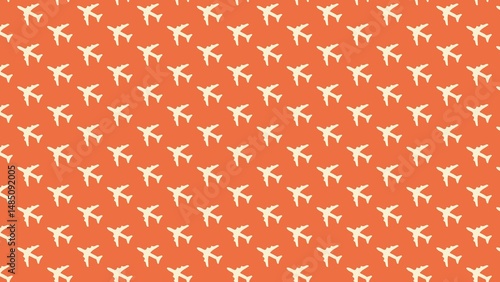 Vector seamless pattern of plane