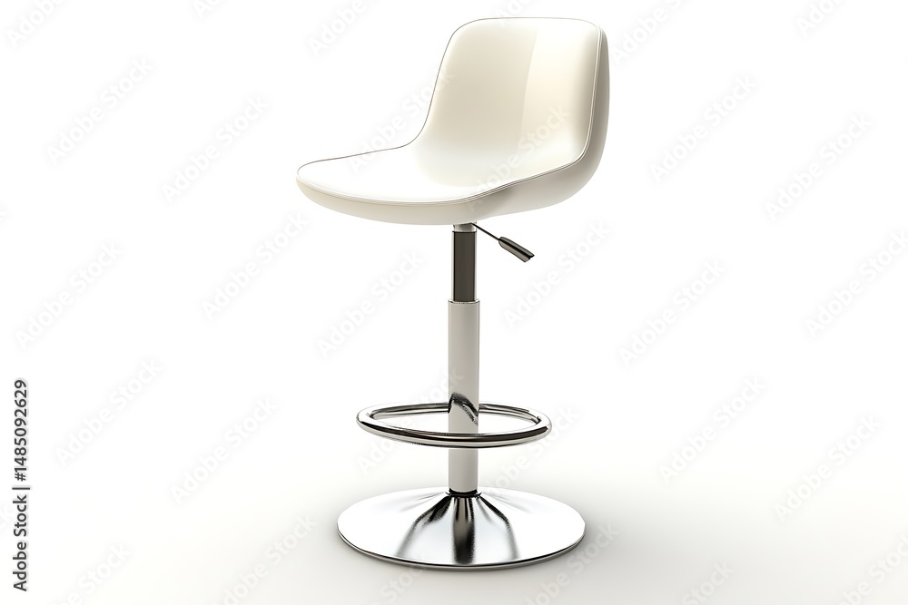 3D Sleek Bar Stool with Adjustable Height and Modern Design 3D Sleek Bar Stool with Adjustable Height and Modern Design