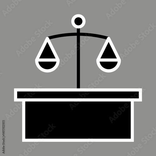Courtroom icon Design