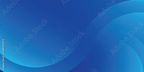 Abstract blue background with circles. Vector illustration