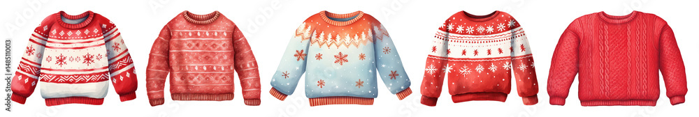 Obraz premium PNG Sweater sweatshirt celebration decoration transparent background.