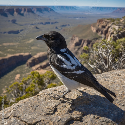 crow on the ground. A Hooded Crow (Corvus cornix) standing on a rock at the edge of the sea. portrait of a crow. 