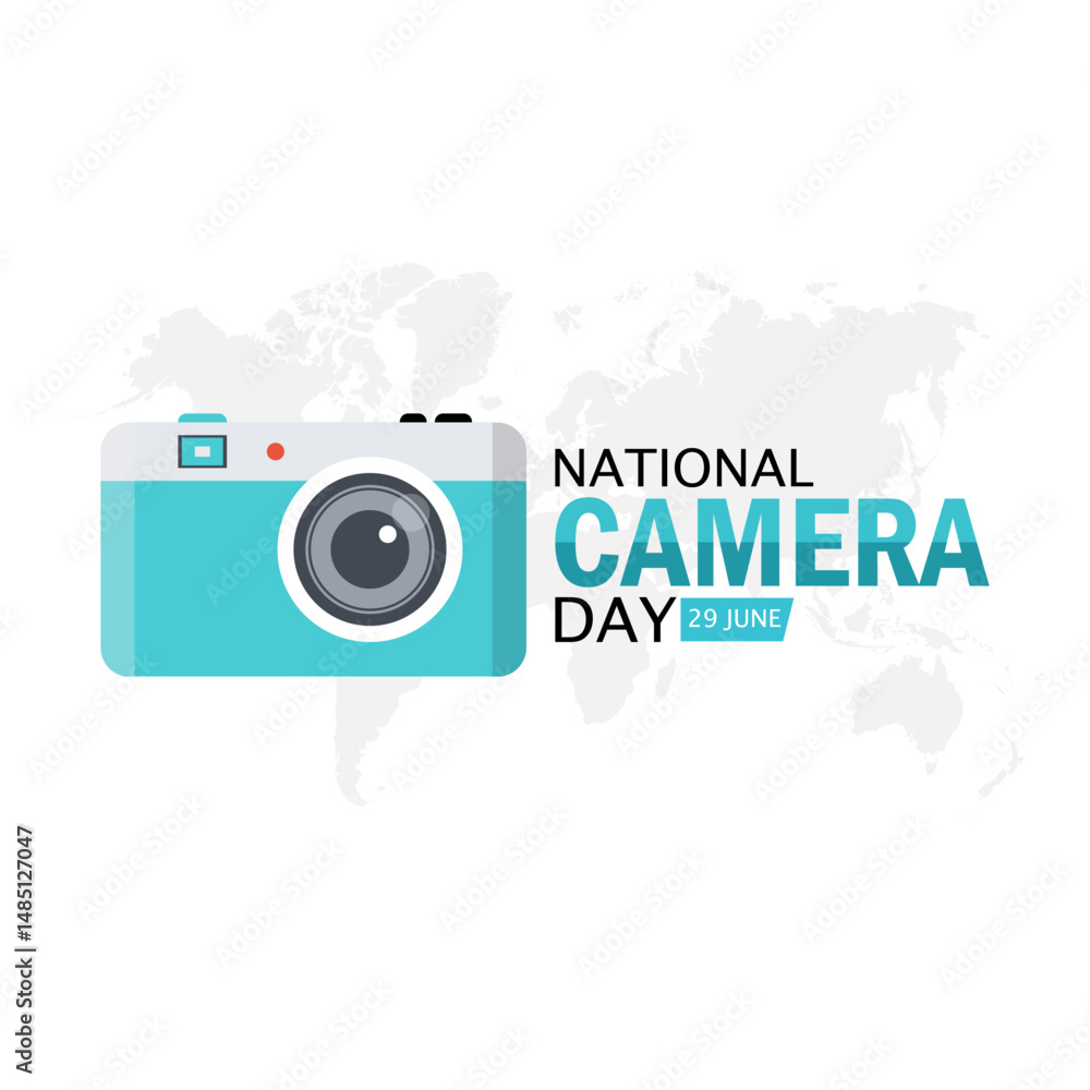 Obraz premium vector graphic of National Camera Day ideal for National Camera Day celebration