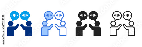 Communication  Icon Set Different Style Collection 