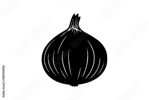 onion isolated on white