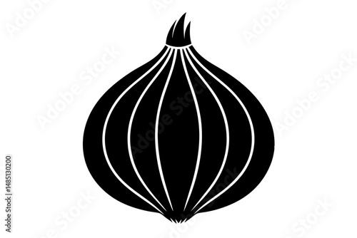 red onion isolated on white