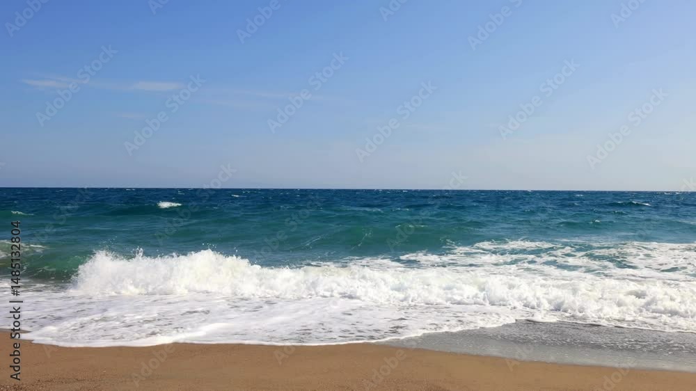 beach and waves beach and waves