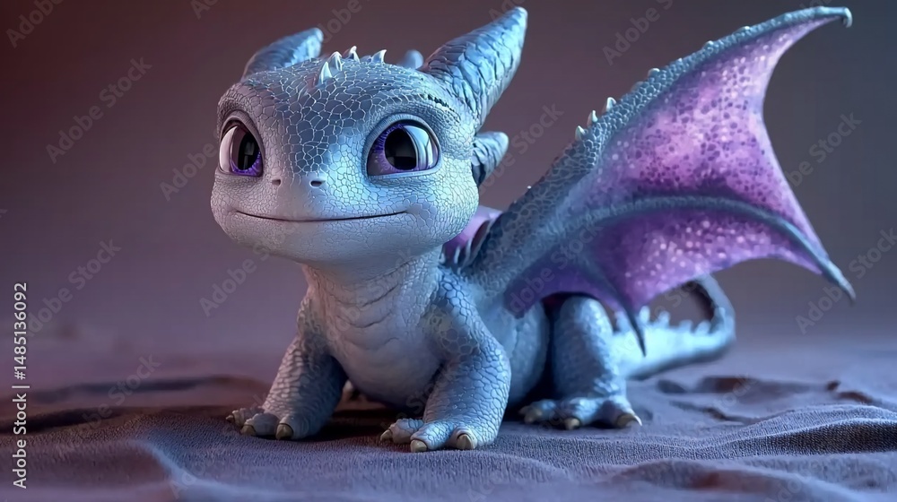 Obraz premium Cute Dragon Digital Art Studio