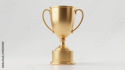 Golden trophy cup symbolizing victory and excellence