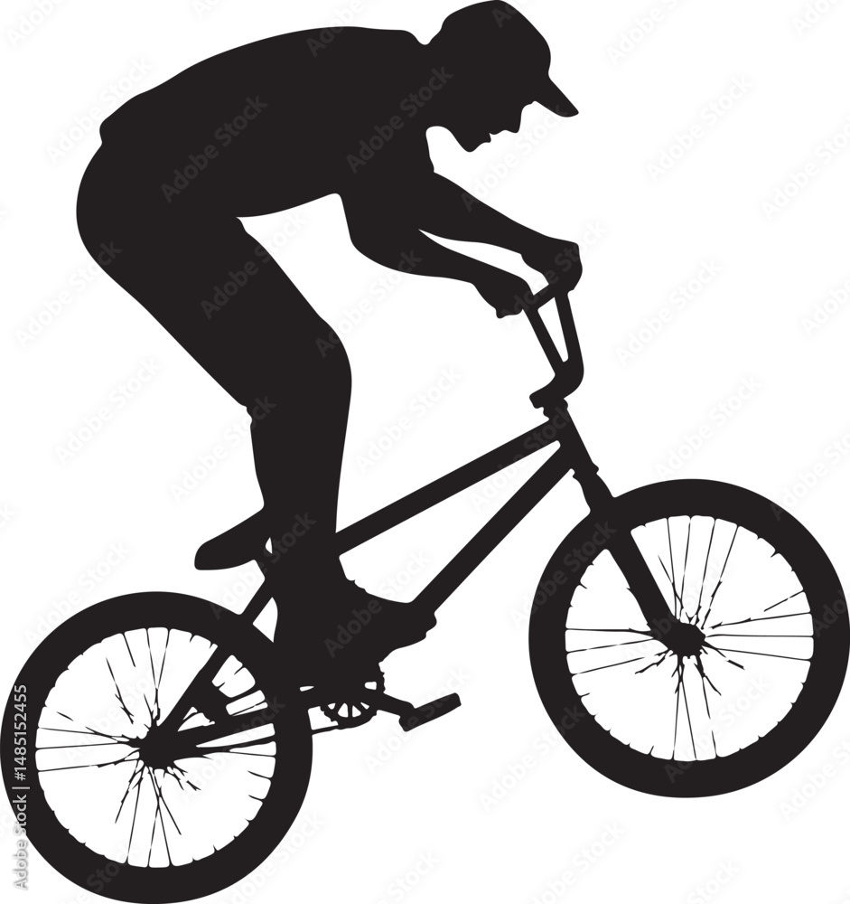 Naklejka premium “Mountain Bike SVG Bundle | Off-Road Cycling Silhouettes & Adventure Clipart for Outdoor Sports”“MTB Vector Pack | Mountain Biking, Trail Riding & Extreme Cycling Silhouettes for Logos & Apparel”