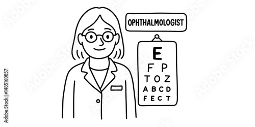 Ophthalmologist doctor