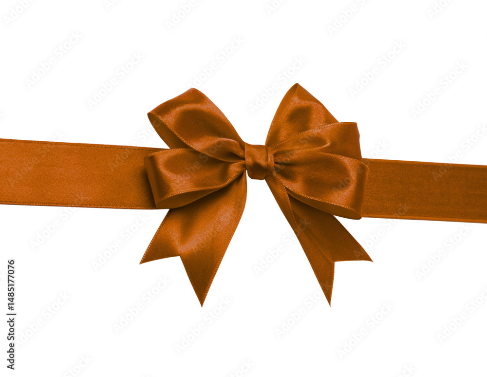 Elegant Brown Satin Ribbon Bow Isolated Close-up Picture With PNG, Transparency and JPEG Background Elegant Brown Satin Ribbon Bow Isolated Close-up Picture With PNG, Transparency and JPEG Background