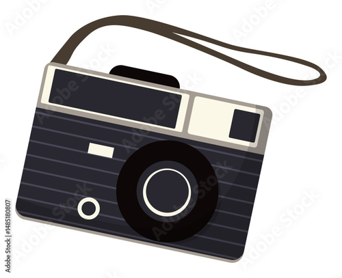 Vintage Camera Illustration Retro Photography Equipment Design