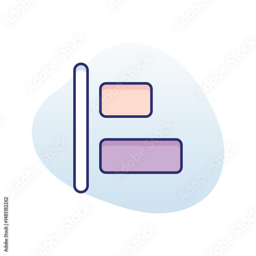 Left Align Vector icon