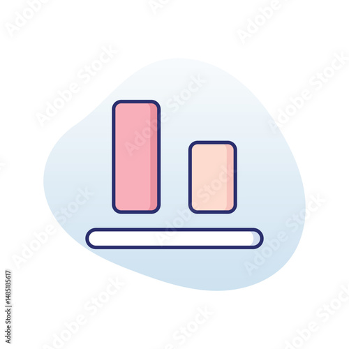 Bottom Align Vector icon