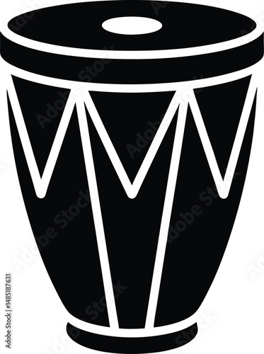 conga drum icon vector illustration