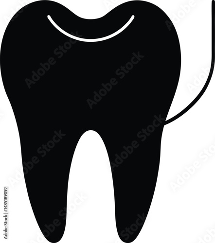 dental floss icon vector illustration