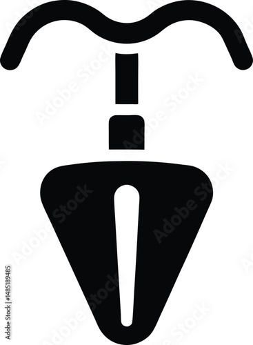 dental suction tool icon vector illustration