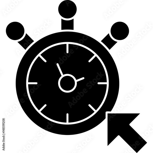 Stopwatch Icon Vector Element