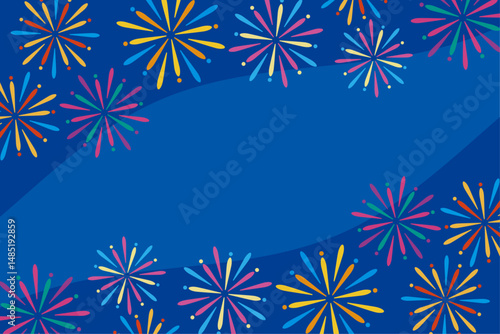 Wallpaper Mural 花火の背景イラスト Torontodigital.ca