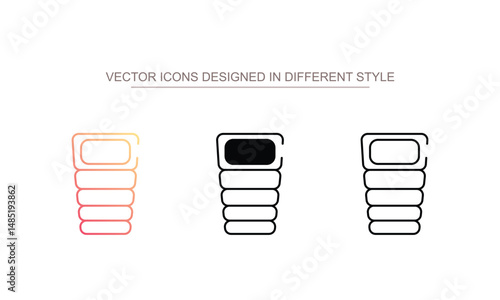 Fotografía Sleeping Pad icon design with white background stock illustration