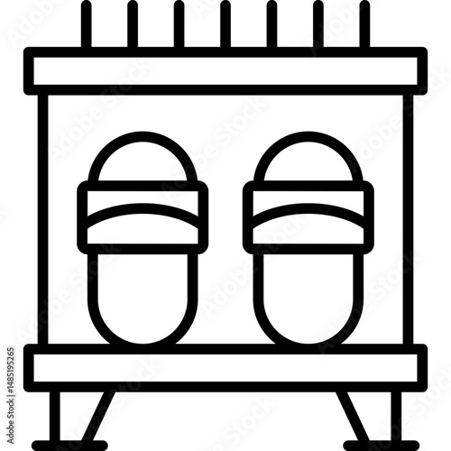 Slippers Icon Vector Element