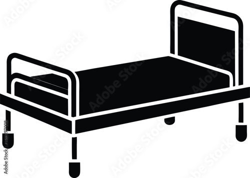 hospital bed icon vector illustration