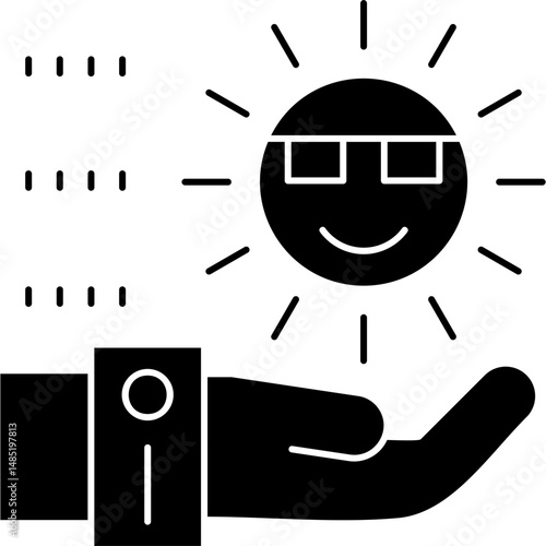 Sun Icon Vector Element