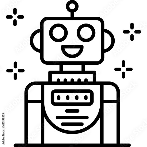 Robot Icon Vector Element