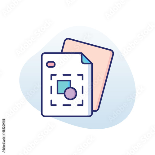 Draft  Vector icon