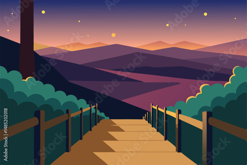 sunrise over the mountains